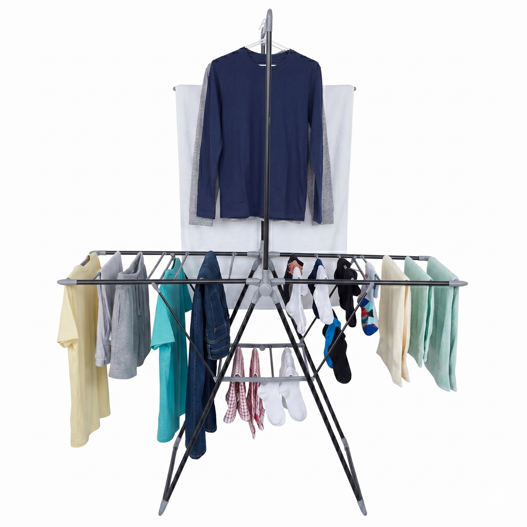 TENDEDERO PLEGABLE EXTENSIBLE METÁLICO PARA SECAR ROPA