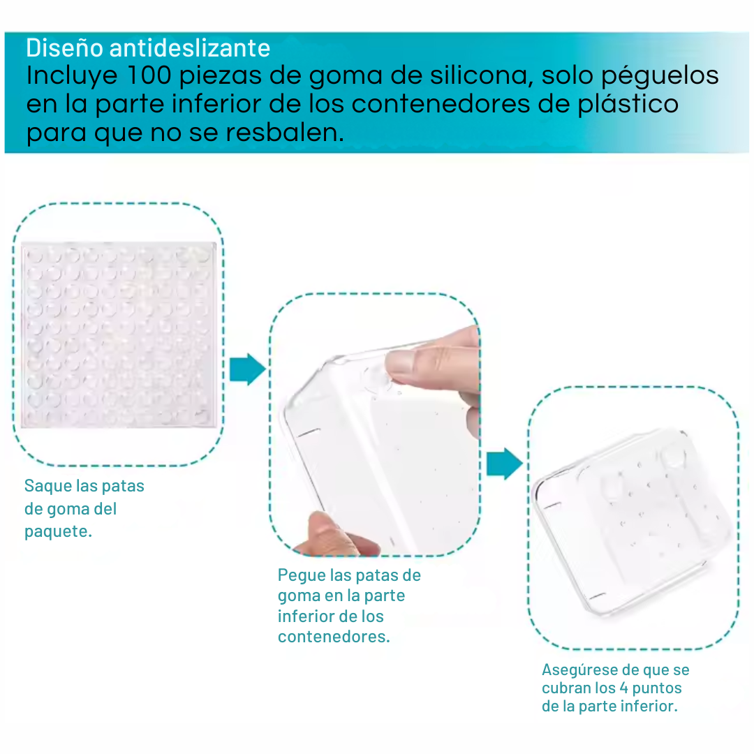 KIT 25 UNIDADES ORGANIZADORES EN ACRÍLICO