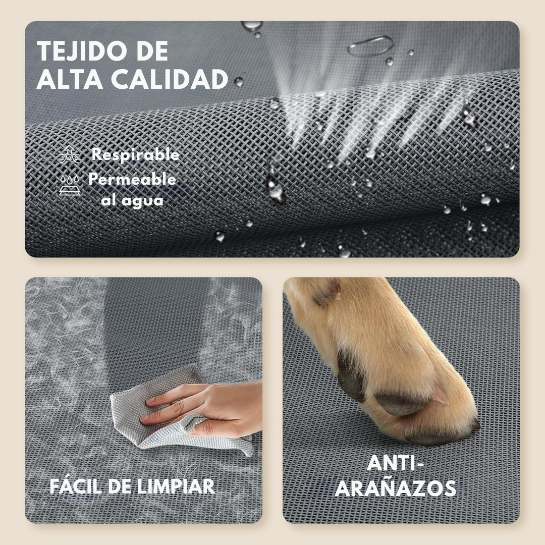 CAMA PARA PERRO ELEVADA CON BORDES EN U ACOLCHADO