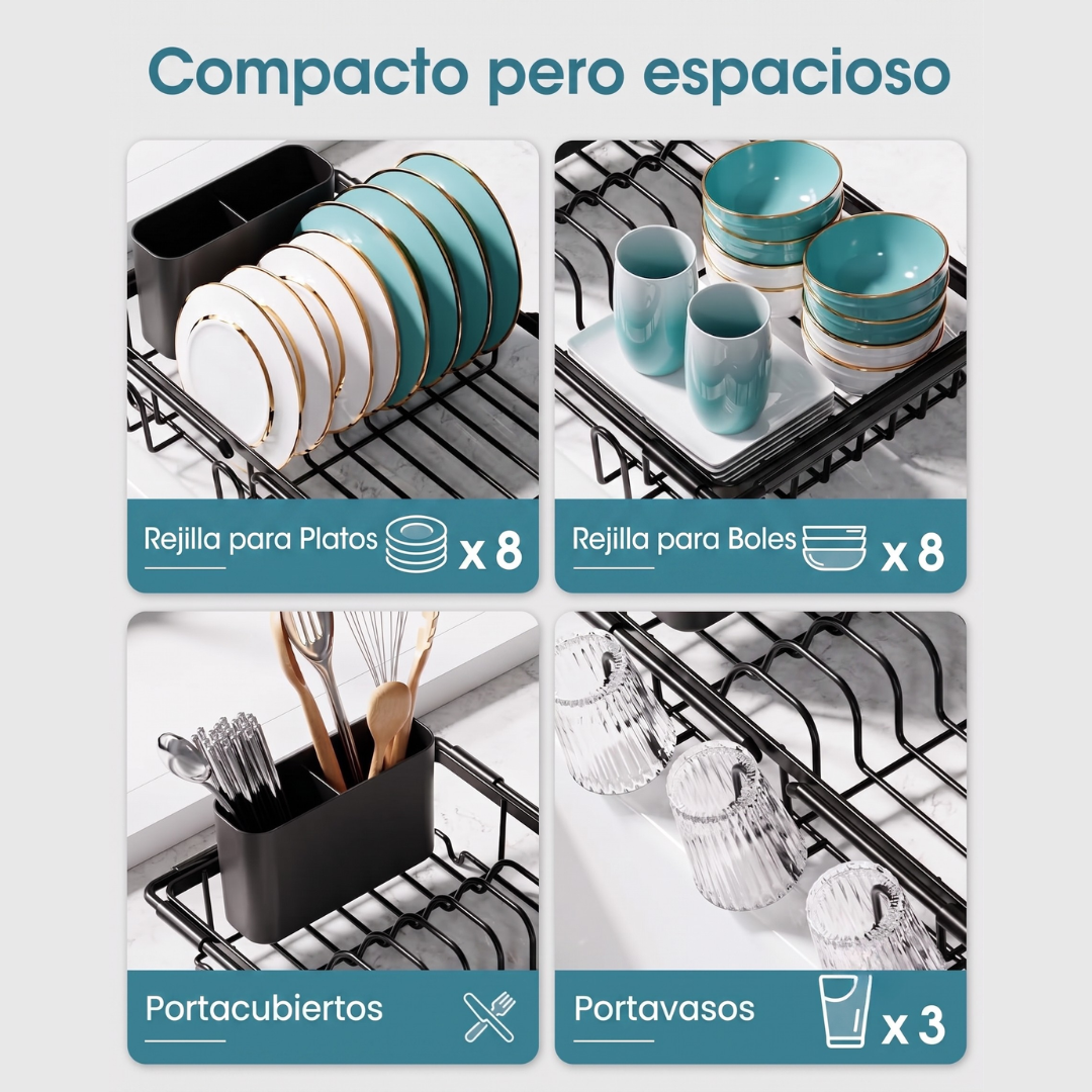 ESCURRIDOR DE PLATOS EXTENSIBLE - DENTRO O SOBRE EL LAVAPLATOS