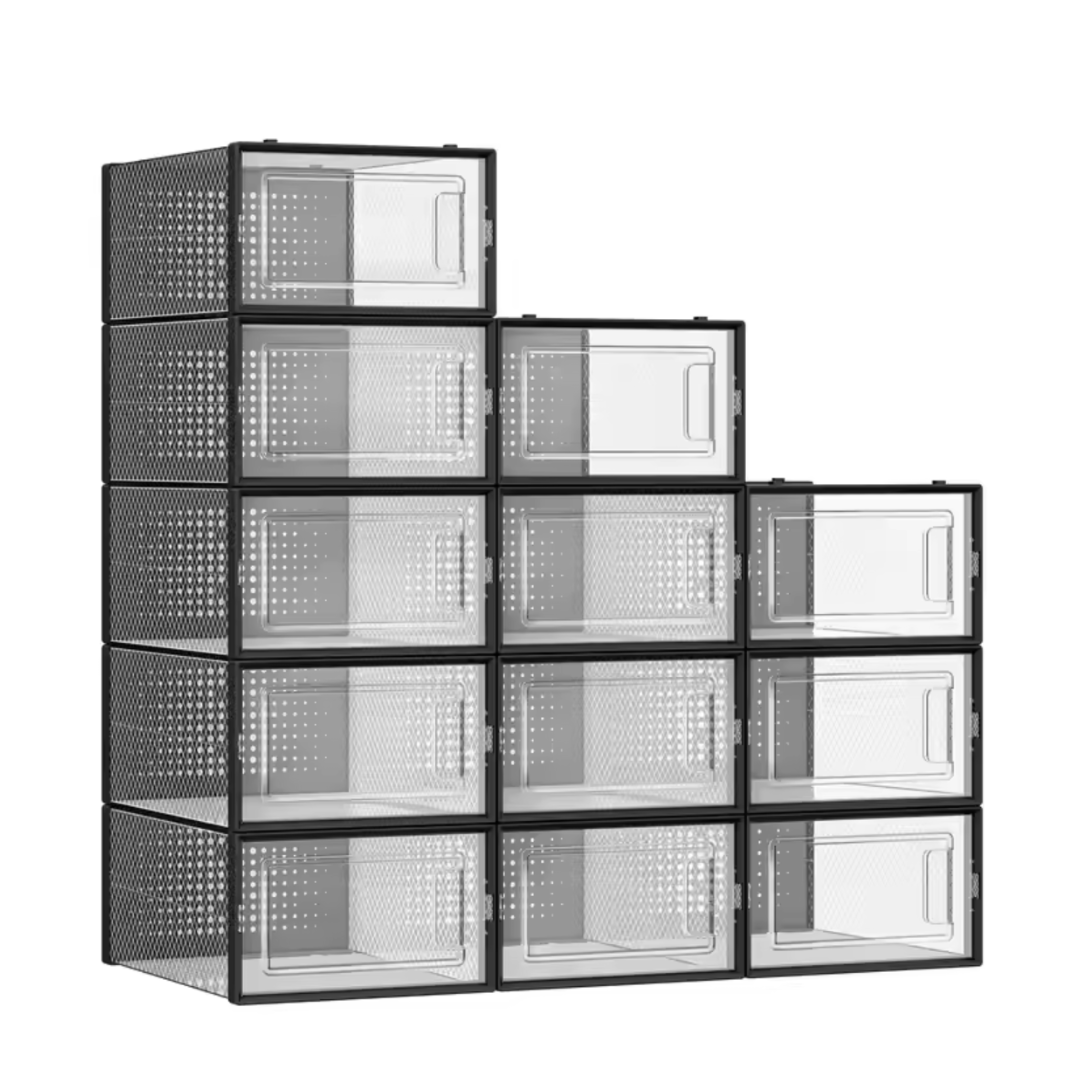 CAJAS ORGANIZADORAS TRANSPARENTES ALMACENAMIENTO TENIS ZAPATOS O VARIOS