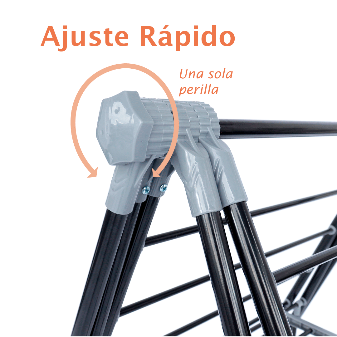 TENDEDERO PLEGABLE EXTENSIBLE METÁLICO PARA SECAR ROPA
