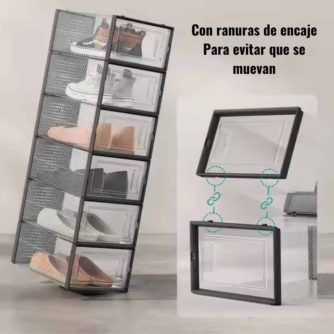 CAJAS ORGANIZADORAS TRANSPARENTES ALMACENAMIENTO TENIS ZAPATOS O VARIOS