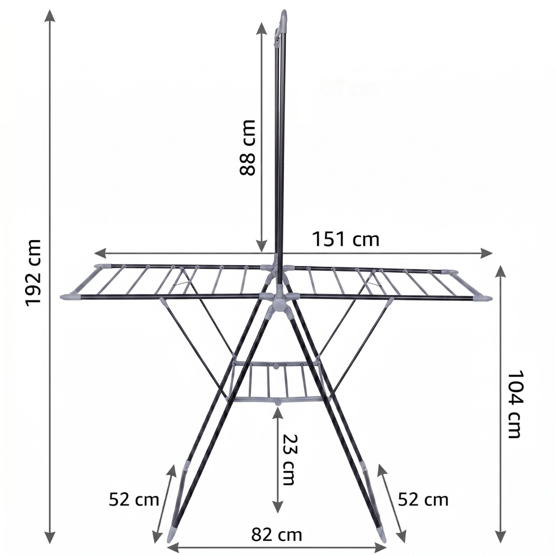 TENDEDERO PLEGABLE EXTENSIBLE METÁLICO PARA SECAR ROPA