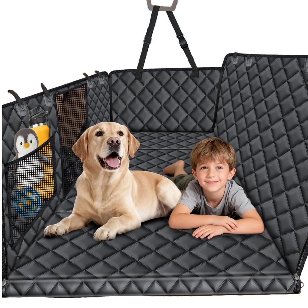PROTECTOR DE ASIENTO TRASERO RIGIDO PARA PERROS MASCOTAS