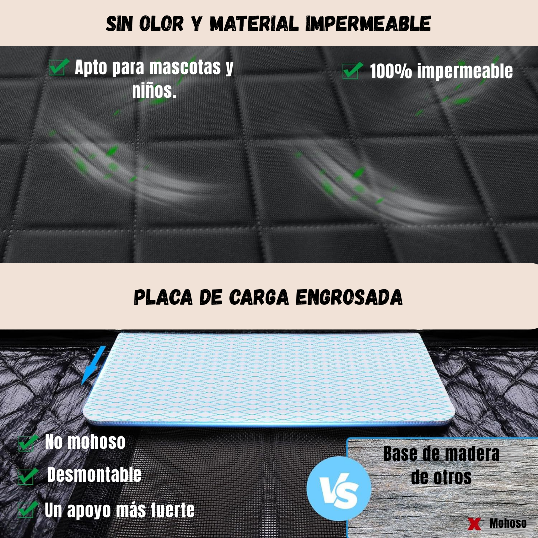 PROTECTOR DE ASIENTO TRASERO RIGIDO PARA PERROS MASCOTAS