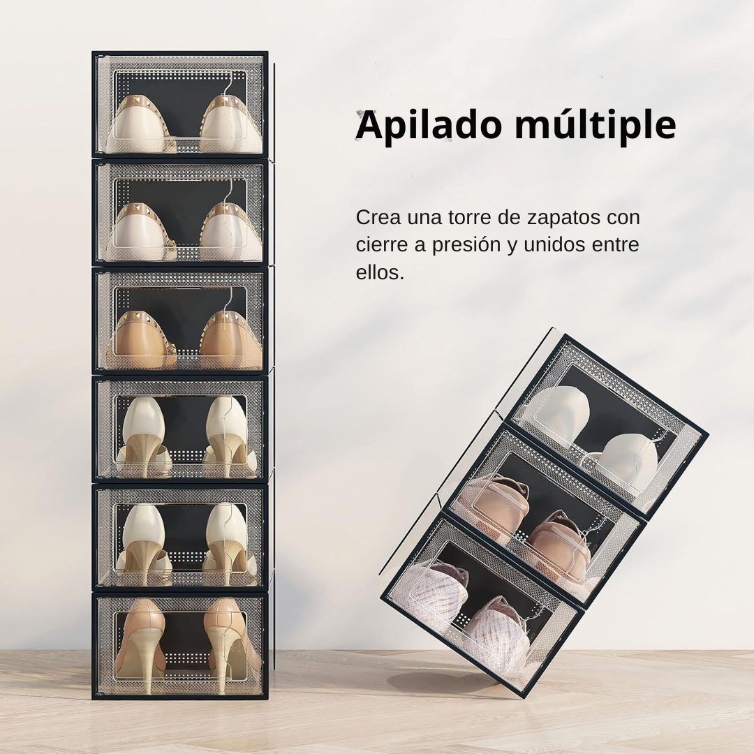 CAJAS ORGANIZADORAS TRANSPARENTES ALMACENAMIENTO TENIS ZAPATOS O VARIOS