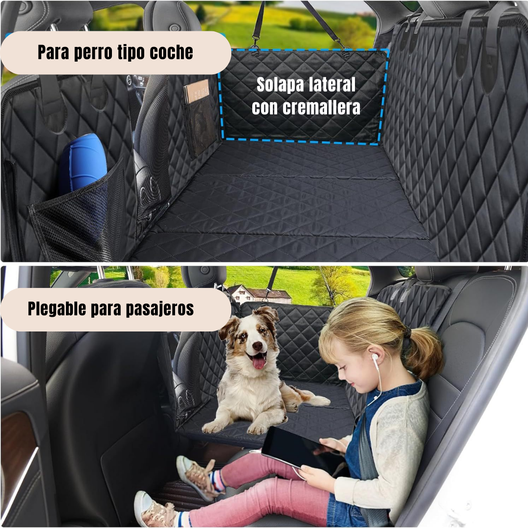 PROTECTOR DE ASIENTO TRASERO RIGIDO PARA PERROS MASCOTAS