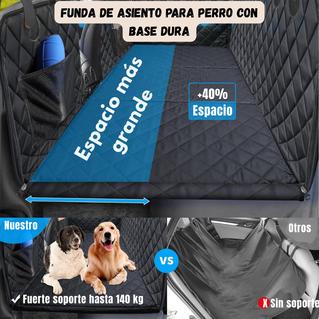 PROTECTOR DE ASIENTO TRASERO RIGIDO PARA PERROS MASCOTAS