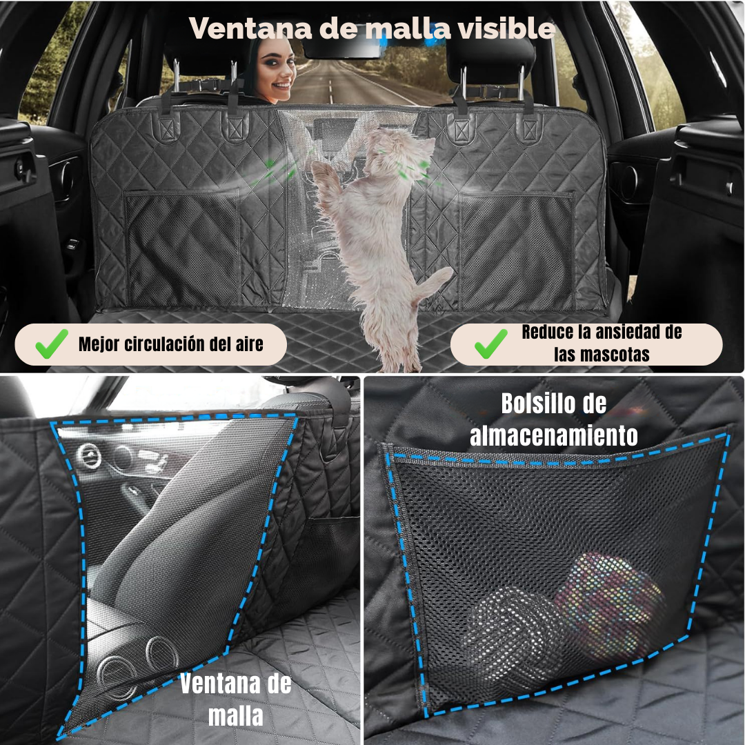 PROTECTOR DE ASIENTO TRASERO RIGIDO PARA PERROS MASCOTAS