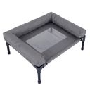 CAMA PARA PERRO ELEVADA CON BORDES EN U ACOLCHADO