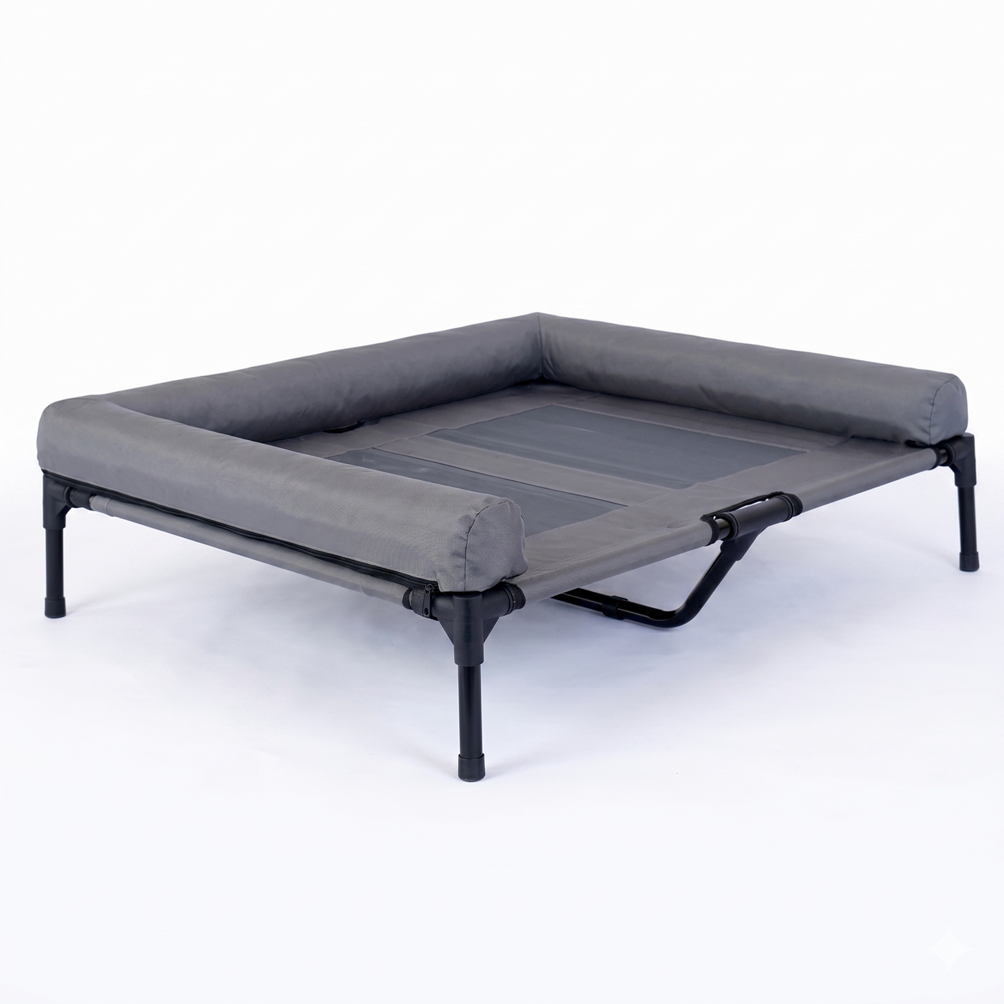 CAMA PARA PERRO ELEVADA CON BORDES EN U ACOLCHADO