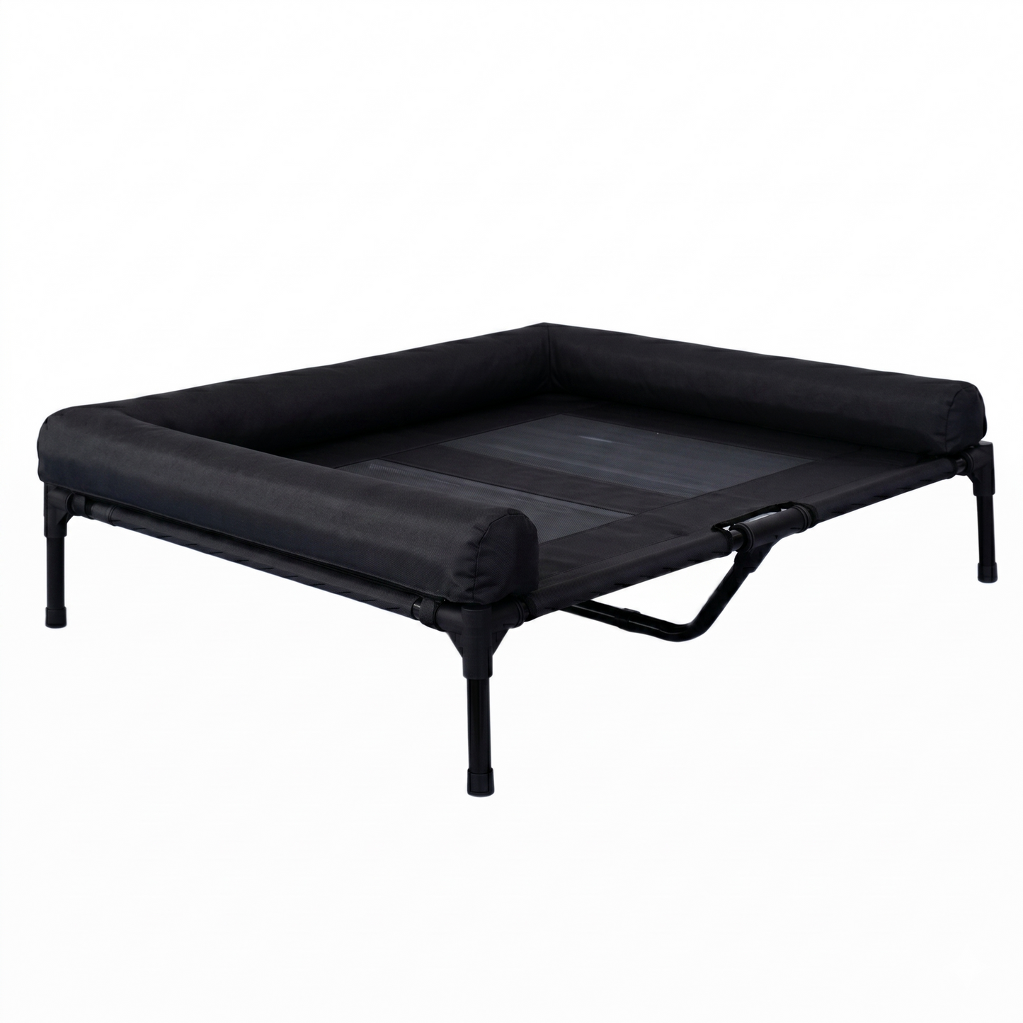 CAMA PARA PERRO ELEVADA CON BORDES EN U ACOLCHADO
