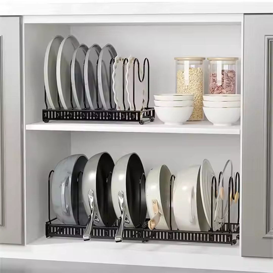 SOPORTE ORGANIZADOR PARA OLLAS Y SARTENES HORIZONTAL
