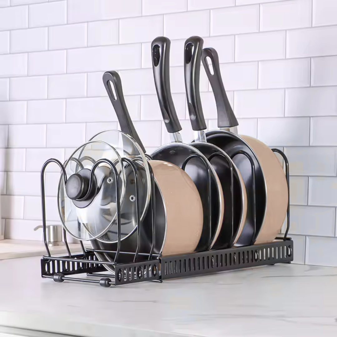 SOPORTE ORGANIZADOR PARA OLLAS Y SARTENES HORIZONTAL