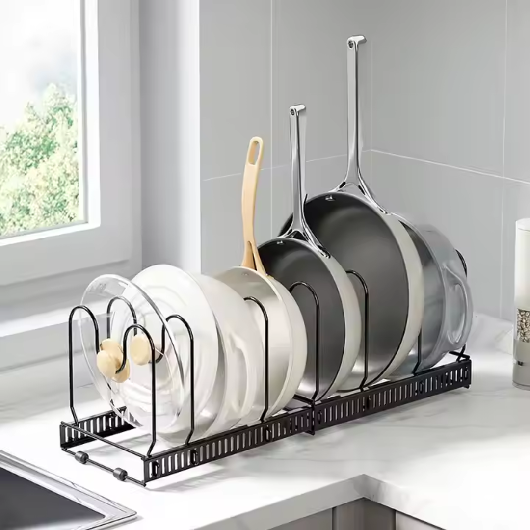 SOPORTE ORGANIZADOR PARA OLLAS Y SARTENES HORIZONTAL